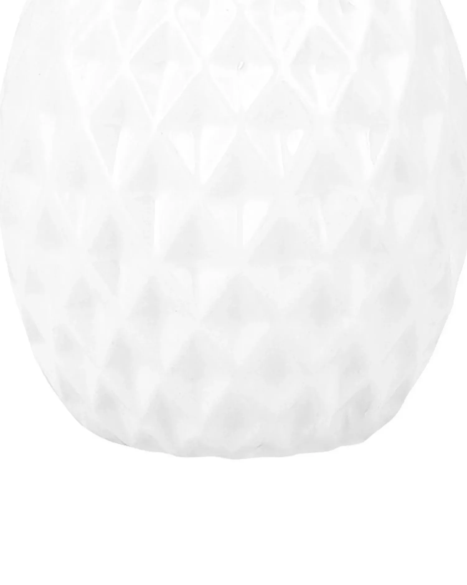 Beliani Accessorio decorativo Ananas TYANA Ceramica Bianco