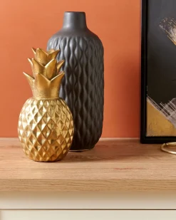 Sale Beliani Accessorio decorativo Ananas TYANA Ceramica Oro