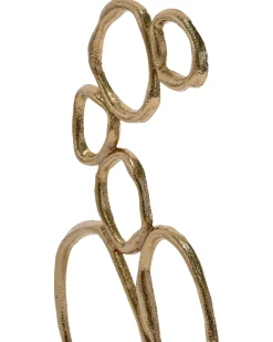 New Beliani Accessorio decorativo BLAGAJ Metallo Oro Bianco Oro