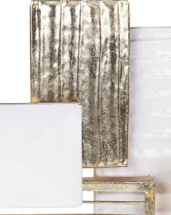 Outlet Beliani Accessorio decorativo BORON Metallo Oro Bianco Oro