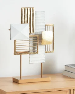 Outlet Beliani Accessorio decorativo BORON Metallo Oro Bianco Oro