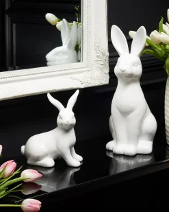 Sale Beliani Accessorio decorativo Coniglio PAIMPOL Ceramica Bianco