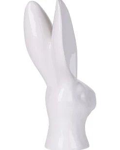 Best Beliani Accessorio decorativo Coniglio GUERANDE Ceramica Bianco