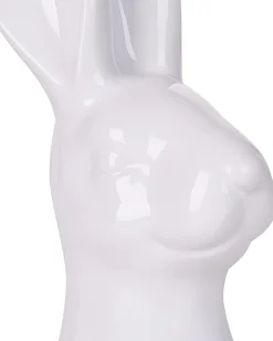 Best Beliani Accessorio decorativo Coniglio GUERANDE Ceramica Bianco