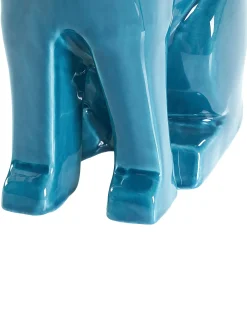 Hot Beliani Accessorio decorativo Coniglio JAMBLES Ceramica Blu