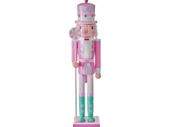 Online Beliani Accessorio decorativo DALALVEN Schiaccianoci 50 cm Rosa Bianco Rosa Verde