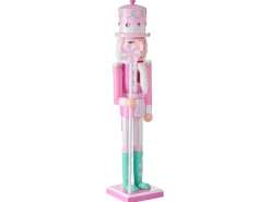 Online Beliani Accessorio decorativo DALALVEN Schiaccianoci 50 cm Rosa Bianco Rosa Verde