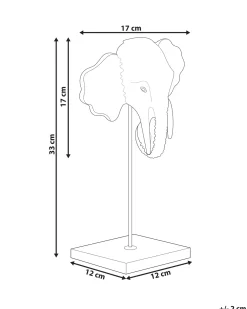 Discount Beliani Accessorio decorativo Elefante KASO Metallo Oro