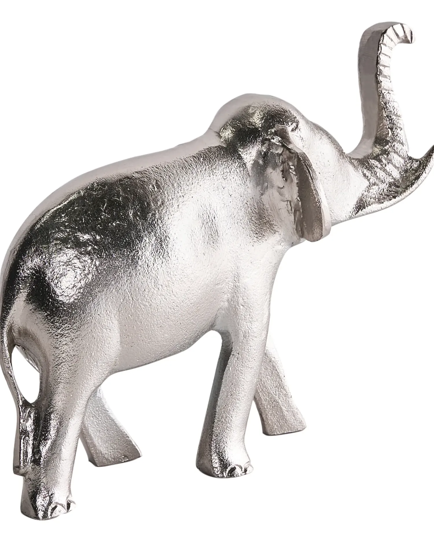 Outlet Beliani Accessorio decorativo Elefante MIOGOST Metallo Argento