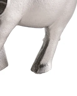 Outlet Beliani Accessorio decorativo Elefante MIOGOST Metallo Argento