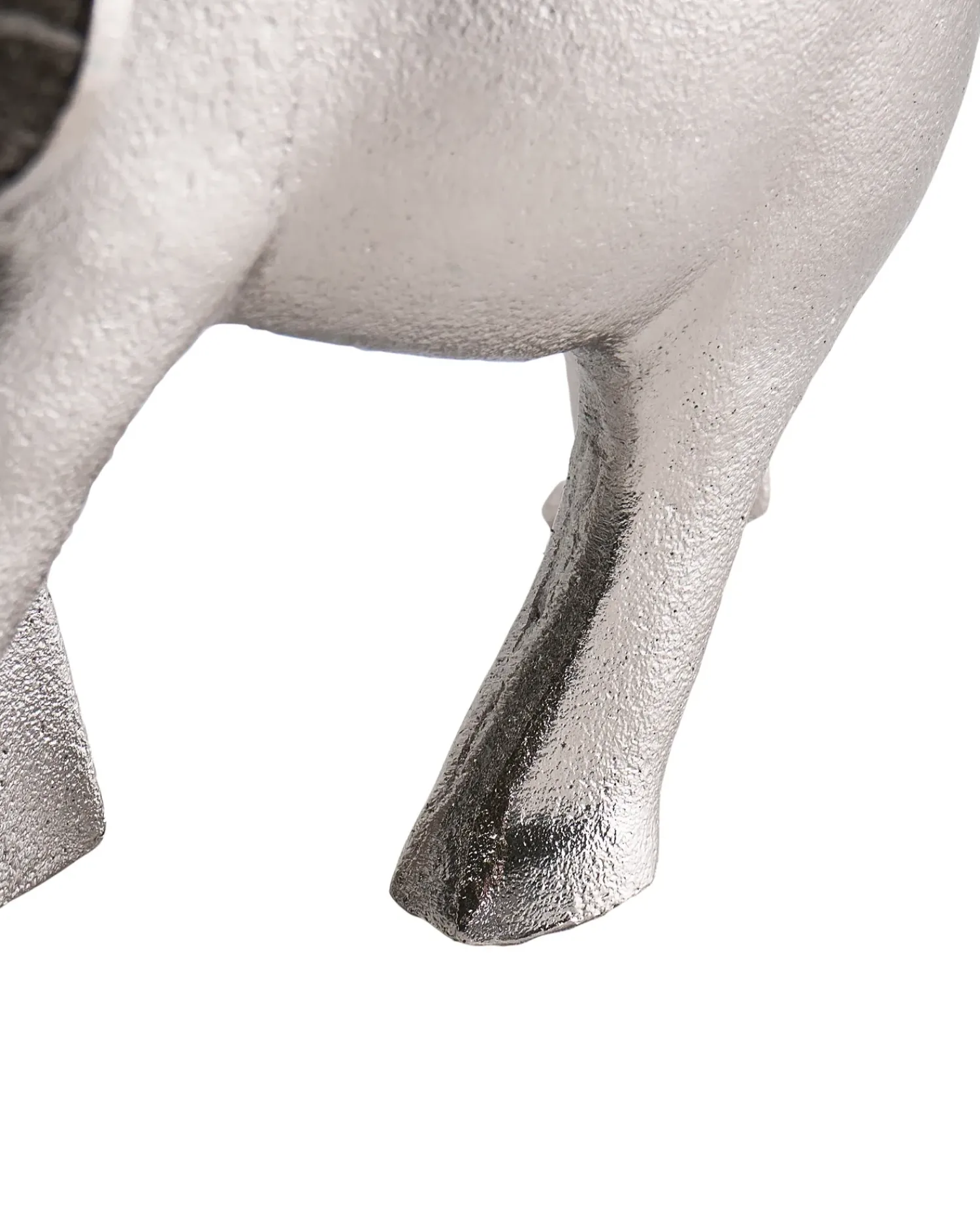 Outlet Beliani Accessorio decorativo Elefante MIOGOST Metallo Argento