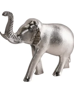 Outlet Beliani Accessorio decorativo Elefante MIOGOST Metallo Argento