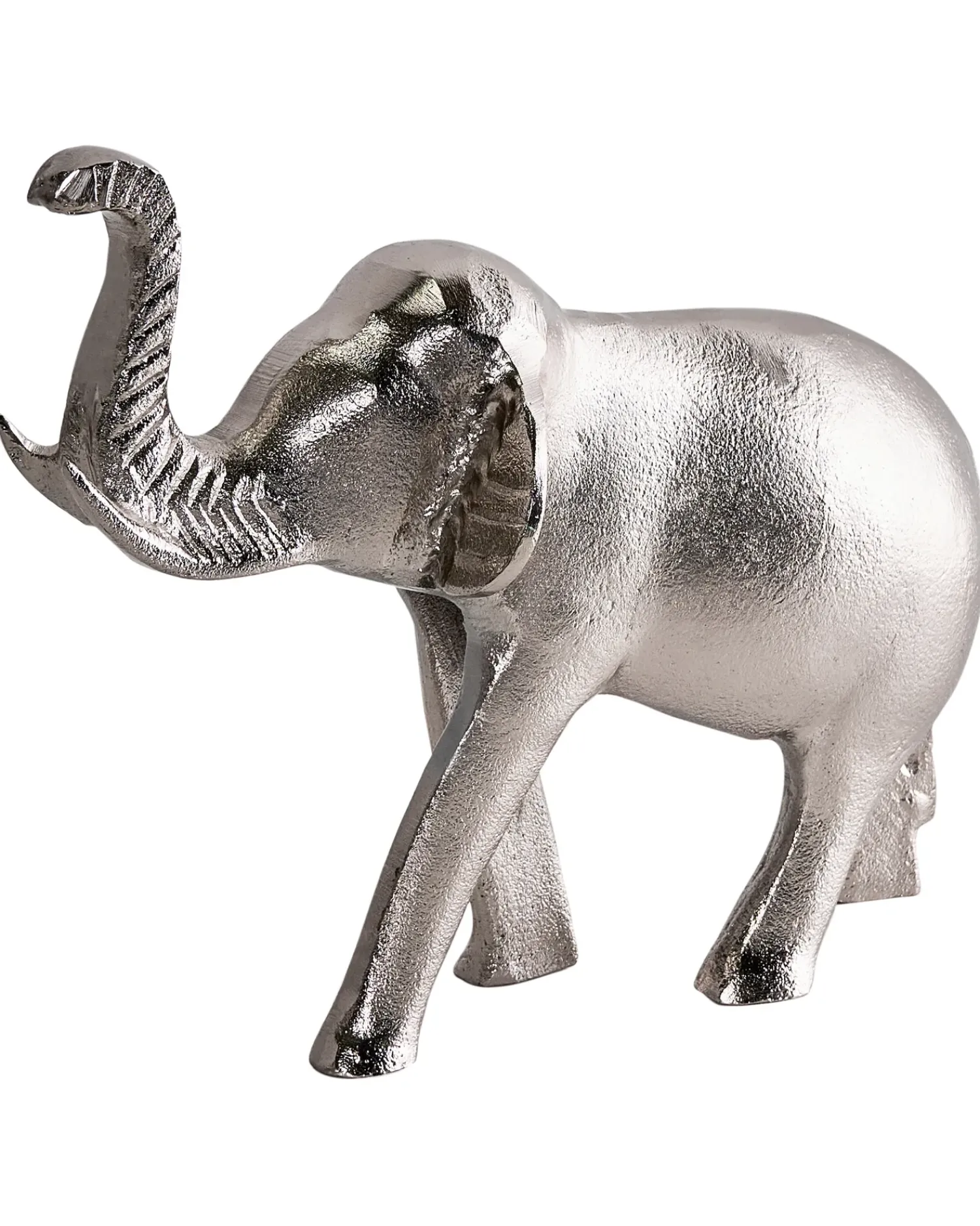 Outlet Beliani Accessorio decorativo Elefante MIOGOST Metallo Argento