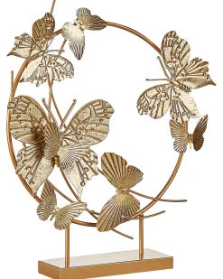 New Beliani Accessorio decorativo Farfalla BERYLLIUM Metallo Oro