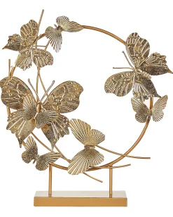 New Beliani Accessorio decorativo Farfalla BERYLLIUM Metallo Oro