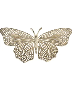 New Beliani Accessorio decorativo Farfalla MADIUN Metallo Oro