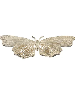 New Beliani Accessorio decorativo Farfalla MADIUN Metallo Oro