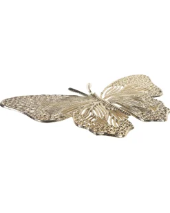 New Beliani Accessorio decorativo Farfalla MADIUN Metallo Oro