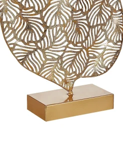 Best Beliani Accessorio decorativo Foglia LITHIUM Metallo Oro