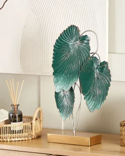 Online Beliani Accessorio decorativo Foglia SODIUM Metallo Foglia di tè Oro Blu