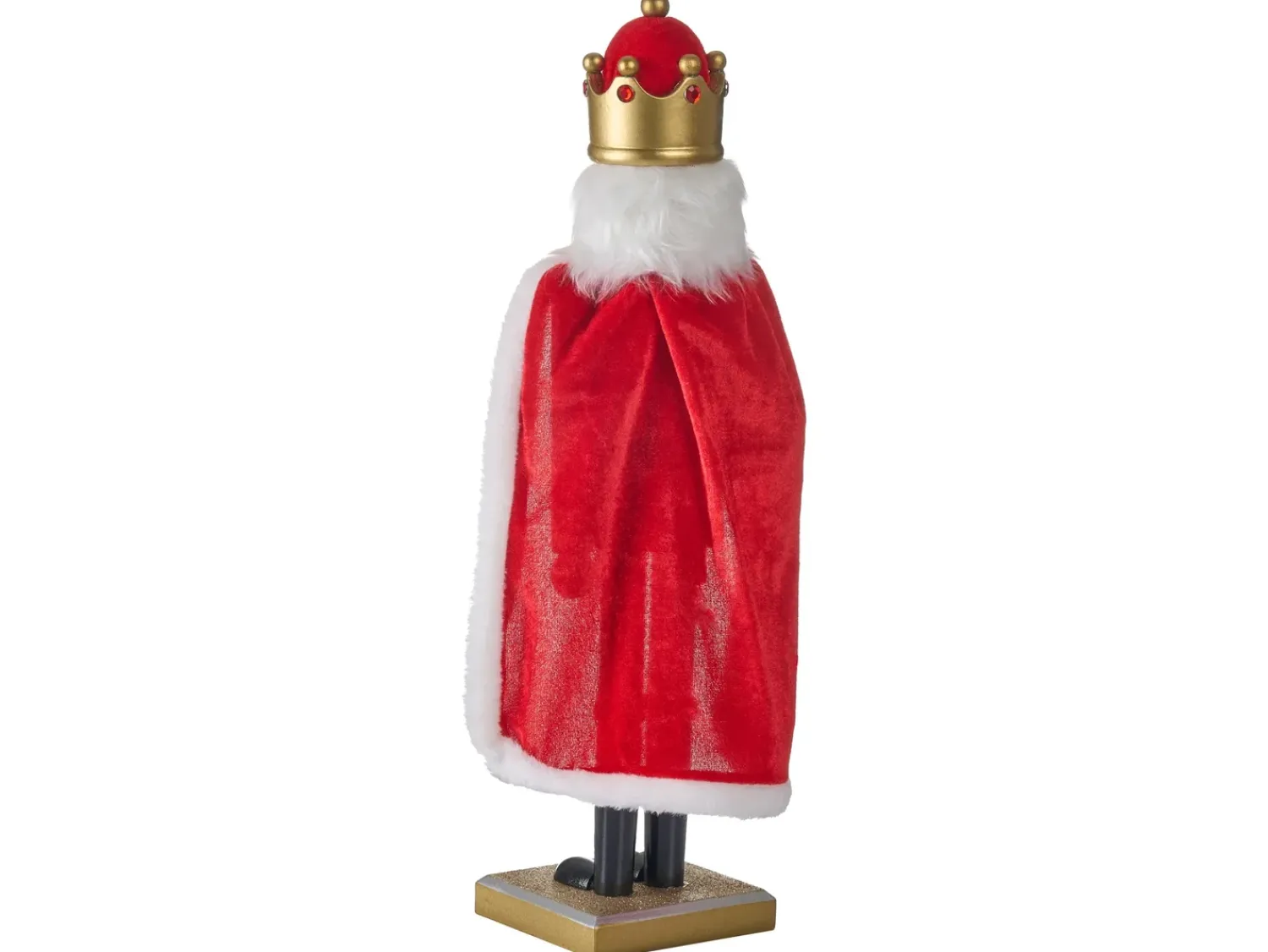 Outlet Beliani Accessorio decorativo HALLSJON Schiaccianoci 50 cm Rosso/Verde Rosso Verde
