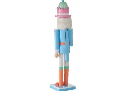 New Beliani Accessorio decorativo HARKAN Schiaccianoci 50 cm Blu Arancione Bianco Rosa Blu
