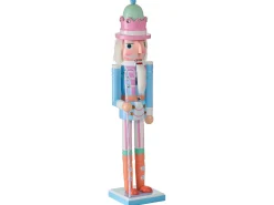 New Beliani Accessorio decorativo HARKAN Schiaccianoci 50 cm Blu Arancione Bianco Rosa Blu
