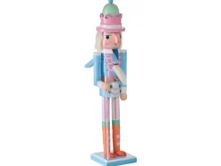 New Beliani Accessorio decorativo HARKAN Schiaccianoci 50 cm Blu Arancione Bianco Rosa Blu