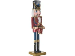 New Beliani Accessorio decorativo HOGSJON Schiaccianoci 50 cm Rosso Rosso Blu Nero