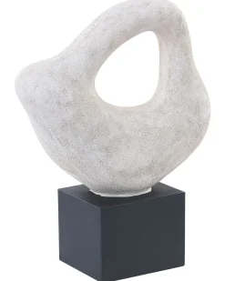 Best Beliani Accessorio decorativo KAVALA Ceramica Bianco sporco Bianco Nero