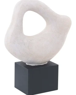 Best Beliani Accessorio decorativo KAVALA Ceramica Bianco sporco Bianco Nero