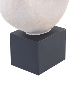 Best Beliani Accessorio decorativo KAVALA Ceramica Bianco sporco Bianco Nero