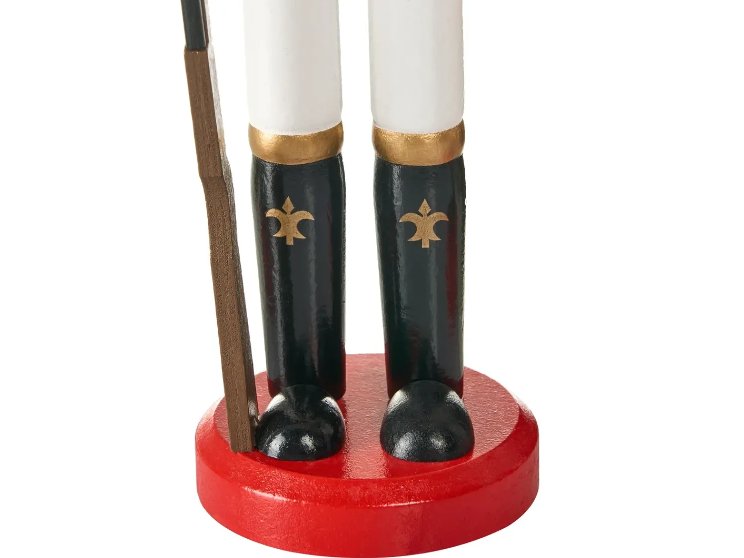 Outlet Beliani Accessorio decorativo LAGAN Schiaccianoci 30 cm Rosso Bianco Oro Rosso Nero
