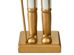 Clearance Beliani Accessorio decorativo LJUNGAN Schiaccianoci 37 cm Bianco Bianco Oro