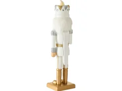 Clearance Beliani Accessorio decorativo LJUNGAN Schiaccianoci 37 cm Bianco Bianco Oro