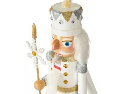 Clearance Beliani Accessorio decorativo LJUNGAN Schiaccianoci 37 cm Bianco Bianco Oro