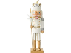 Clearance Beliani Accessorio decorativo LJUNGAN Schiaccianoci 37 cm Bianco Bianco Oro