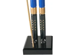 Hot Beliani Accessorio decorativo MALARAN Schiaccianoci 90 cm Rosso Oro Rosso Blu Nero