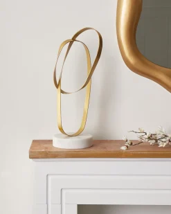 Beliani Accessorio decorativo MILTON Metallo Oro Bianco Oro