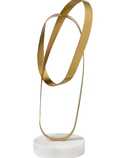 Beliani Accessorio decorativo MILTON Metallo Oro Bianco Oro