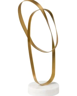 Beliani Accessorio decorativo MILTON Metallo Oro Bianco Oro