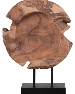 Sale Beliani Accessorio decorativo Pesce PLAICE FISH Legno di teak Marrone Marrone Nero