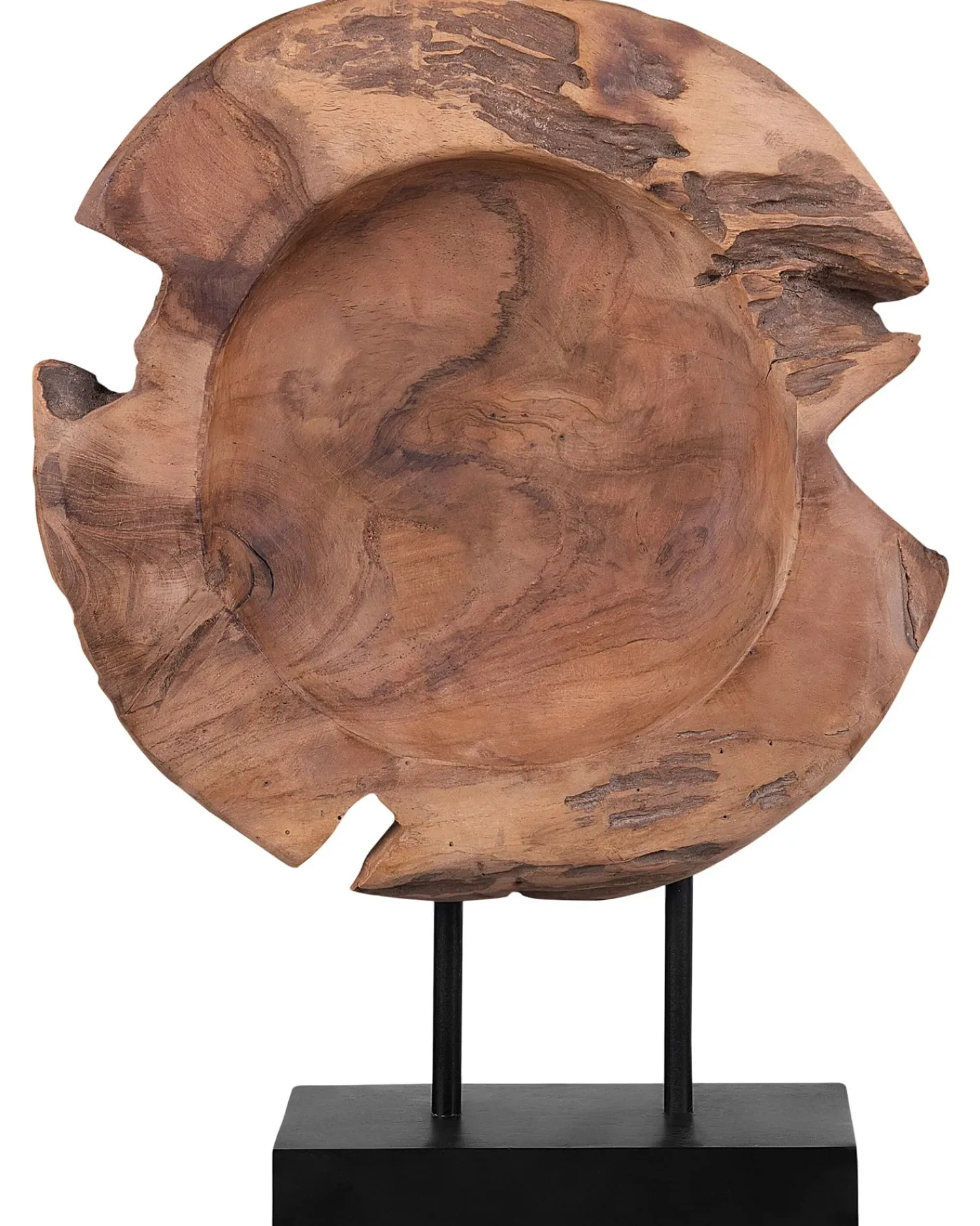 Sale Beliani Accessorio decorativo Pesce PLAICE FISH Legno di teak Marrone Marrone Nero