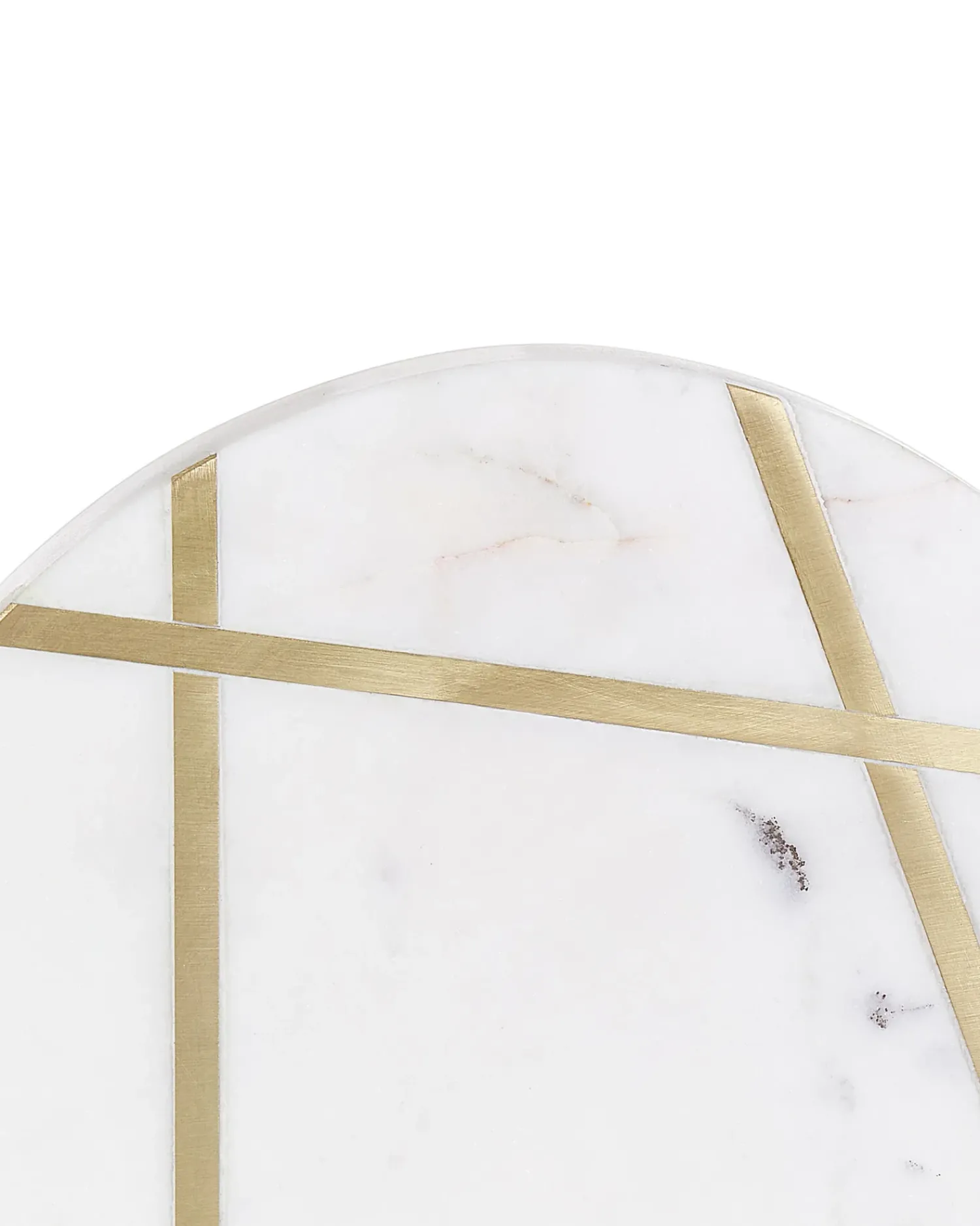 Hot Beliani Accessorio decorativo RETHIMNO Pietra Bianco Bianco Oro