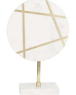 Hot Beliani Accessorio decorativo RETHIMNO Pietra Bianco Bianco Oro
