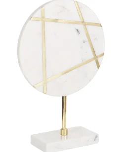 Hot Beliani Accessorio decorativo RETHIMNO Pietra Bianco Bianco Oro