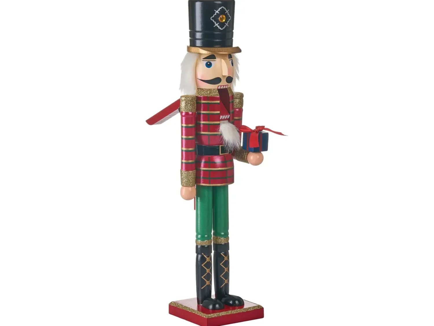 Clearance Beliani Accessorio decorativo RODSJON Schiaccianoci 50 cm Rosso Rosso Nero Verde