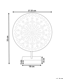 Best Beliani Accessorio decorativo SESIMBRA Metallo Oro