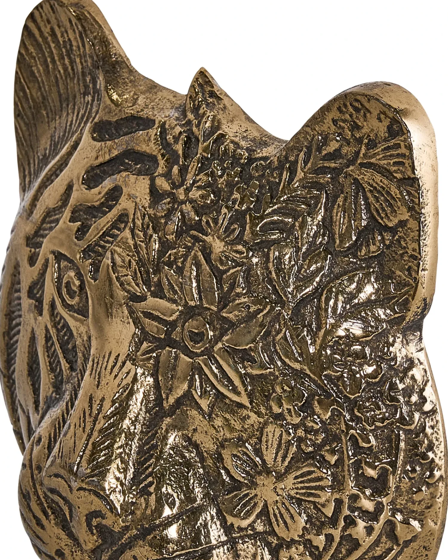 New Beliani Accessorio decorativo Tigre BROVA Metallo Oro Bianco Oro