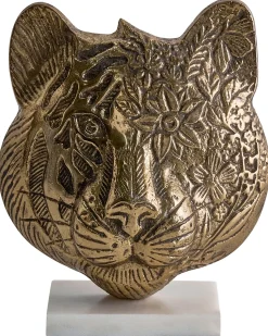 New Beliani Accessorio decorativo Tigre BROVA Metallo Oro Bianco Oro